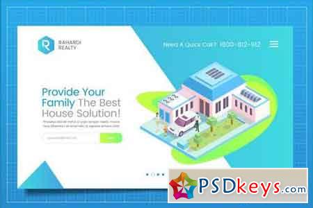 Mortgage Solution Web Header PSD Template Vol. 02