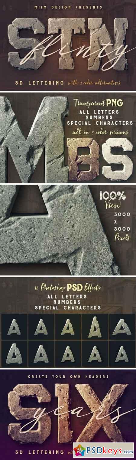 FlintyStone - 3D Lettering 1468928