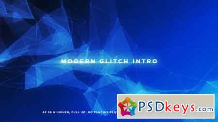 Modern Glitch Intro 20614919 After Effects Template