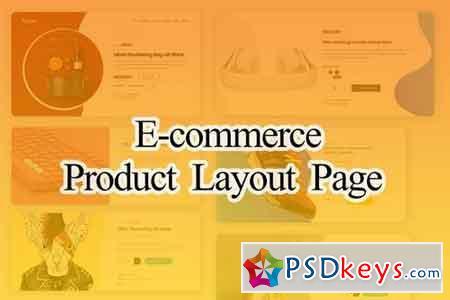 E-commerce Product Layout UI PSD