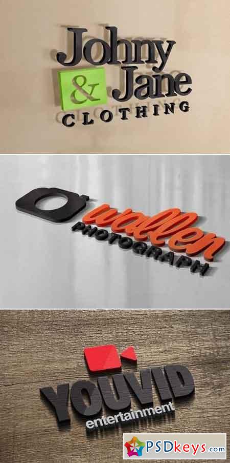 3D Logo Mockups V2