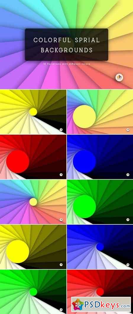 Colorful Spiral Backgrounds