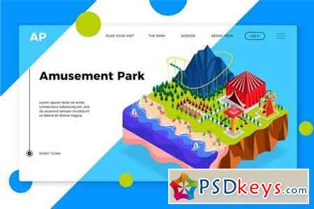 Amusement Park - Banner & Landing Page
