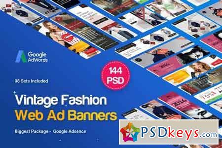 Fashion Banner Ads - 144 PSD [08 Sets]