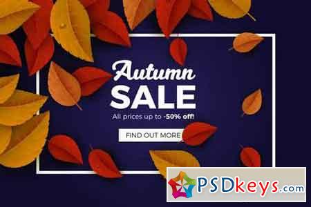 Autumn Sales Banner Background