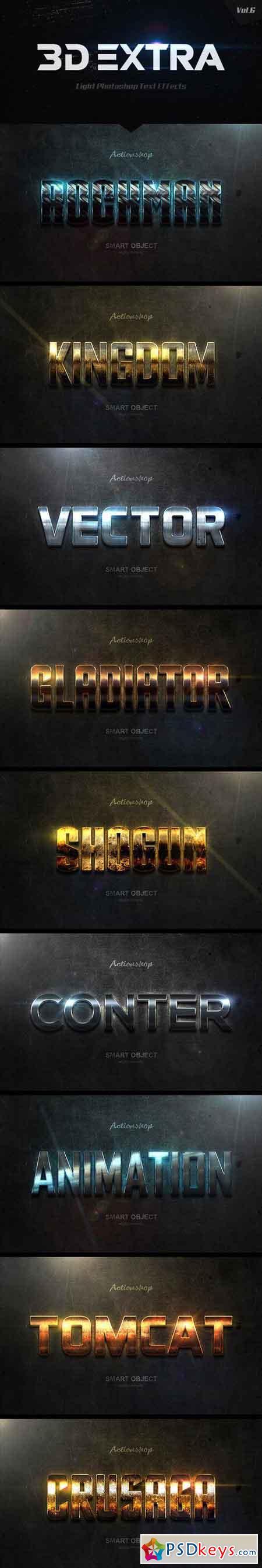 New 3D Extra Light Text Effects Vol.6 20448843