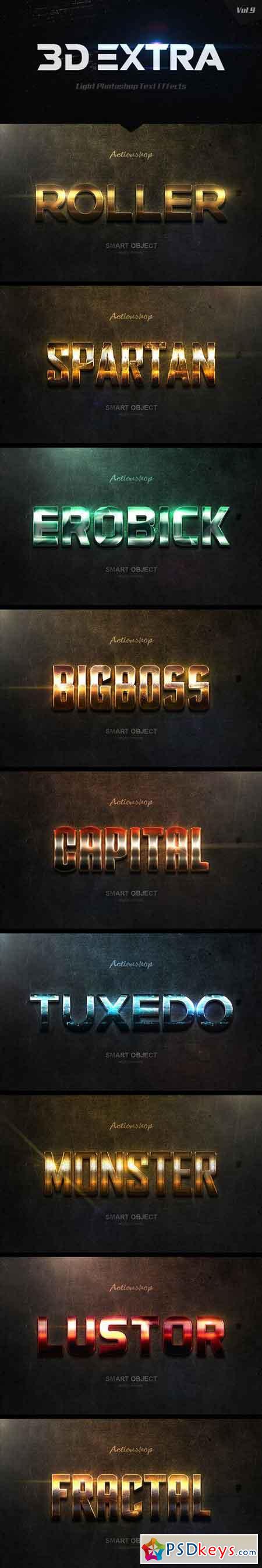 New 3D Extra Light Text Effects Vol.9 20463668