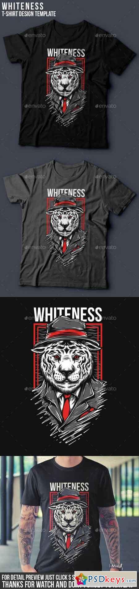 Whiteness T-Shirt Design 16417764