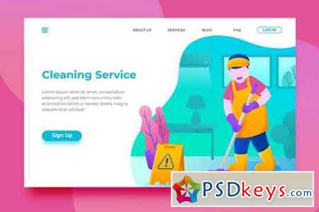 Cleaning Service - Landing Page[