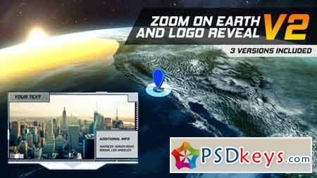 Zoom On Earth And Logo Reveal V2 22001651 After Effects Template