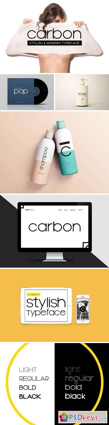 CARBON - Stylish Display Typeface 2801471