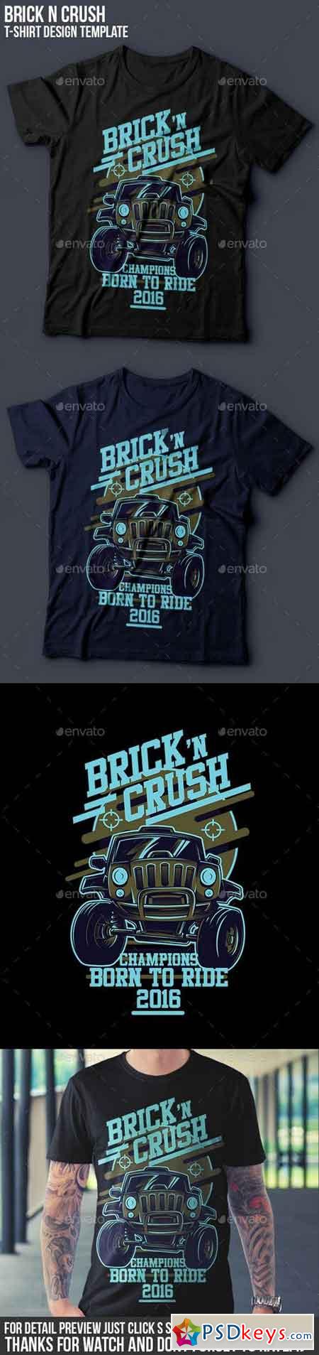 Brick n Crush T-Shirt Design 14845593