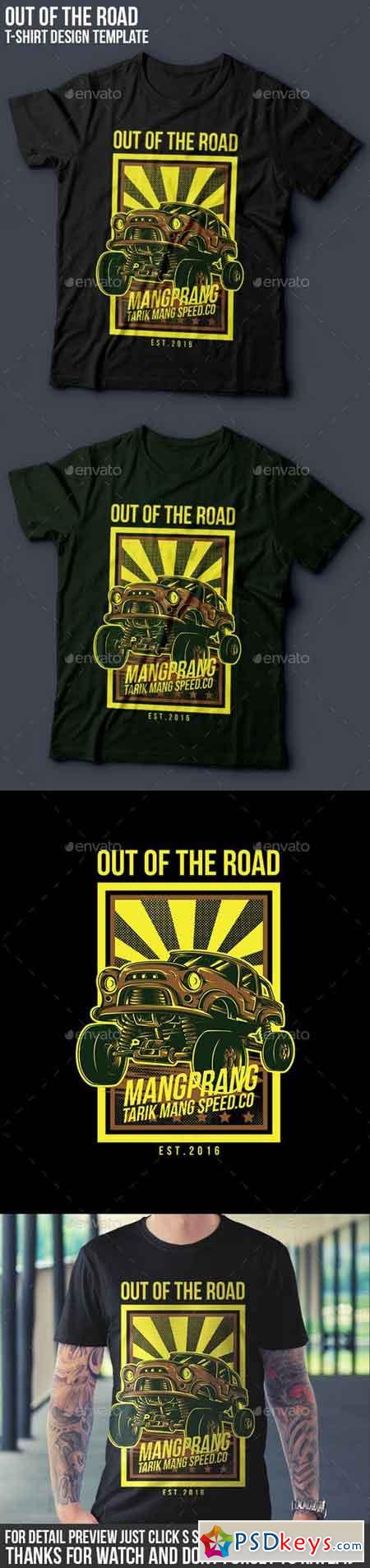 Out of the Road T-Shirt Design 14869161