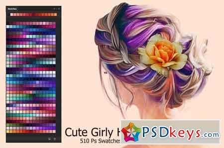 Cute Girly Hair Swatches 2874579