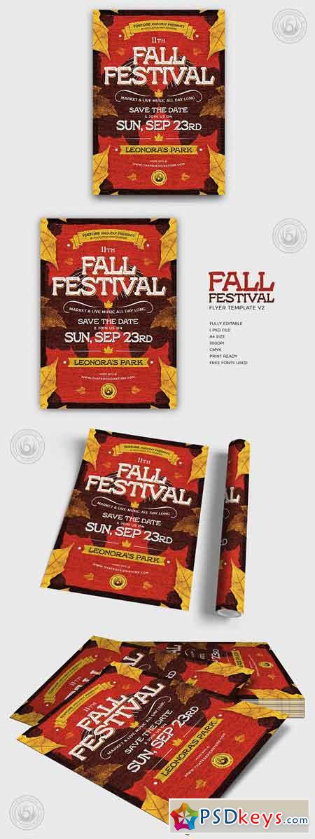 Fall Festival Flyer Template V2 2875938