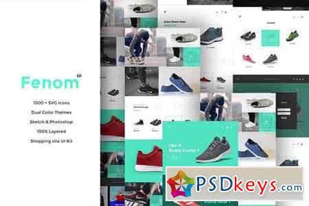 Fenom Shopping Website UI Kit