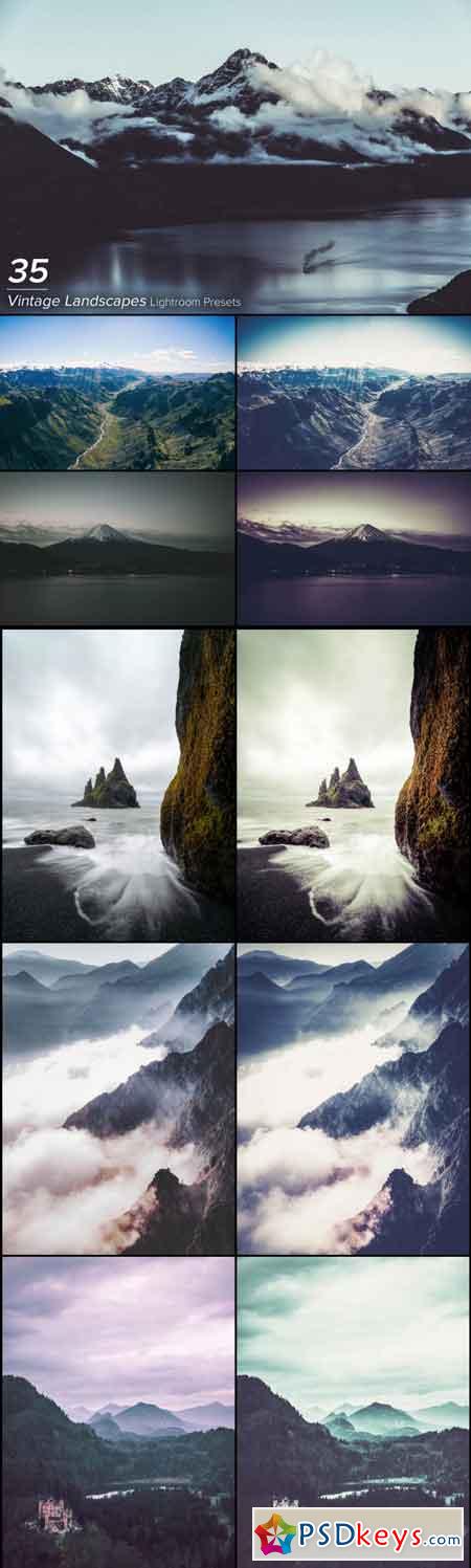 35 Vintage Landscapes Lightroom Presets 3480116