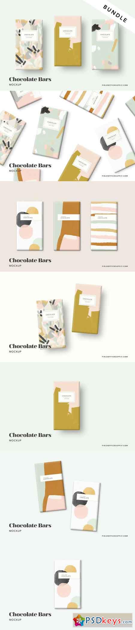Chocolate Bar Mockup Bundle 2775583