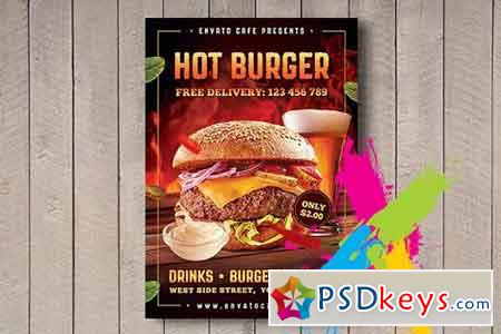 Hot Burger Flyer 2840604