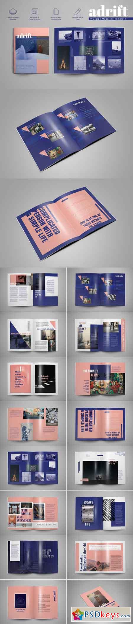 Adrift - Magazine Template 2824653