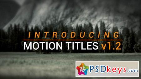 Motion Titles 4k V1.2 16691026 Motion Template