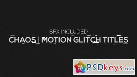 Chaos Motion Glitch Titles 19406508 After Effects Template