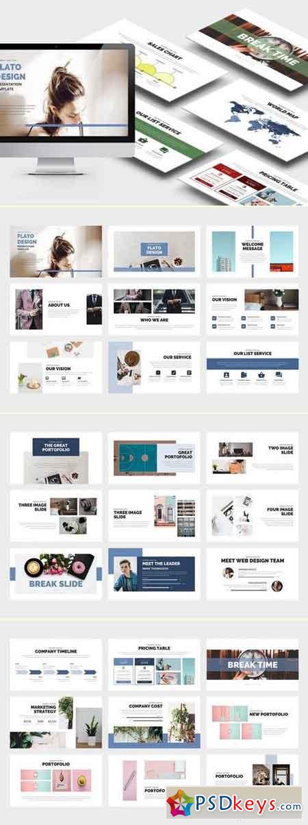 Flato Creative Business Powerpoint Template » Free Download Photoshop ...