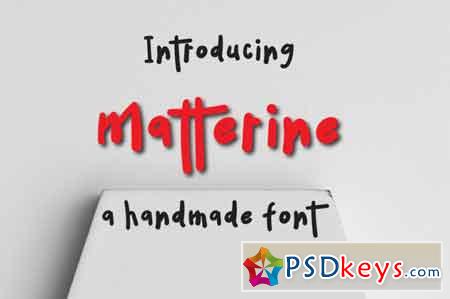 Matterine Typeface 3485258