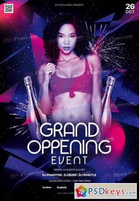 Grand Oppening Event PSD Flyer Template