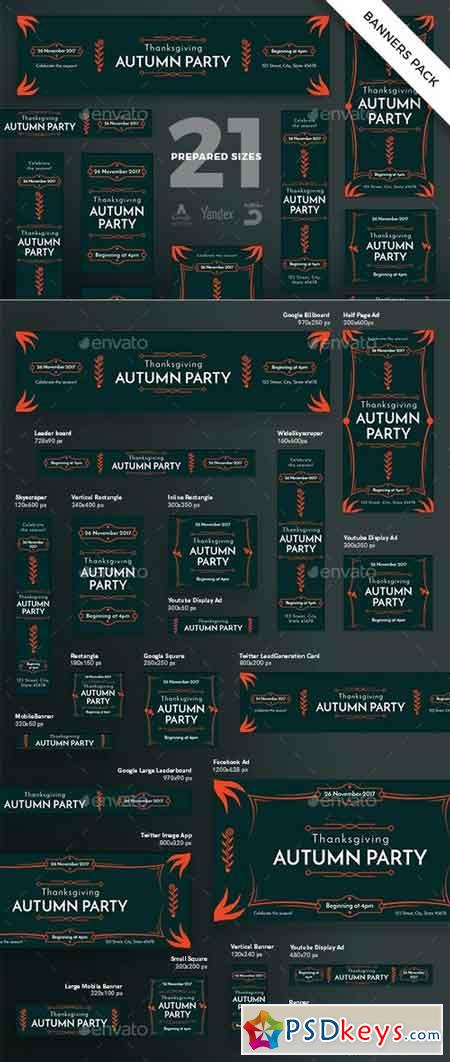 Autumn Party Banner Pack 20769353