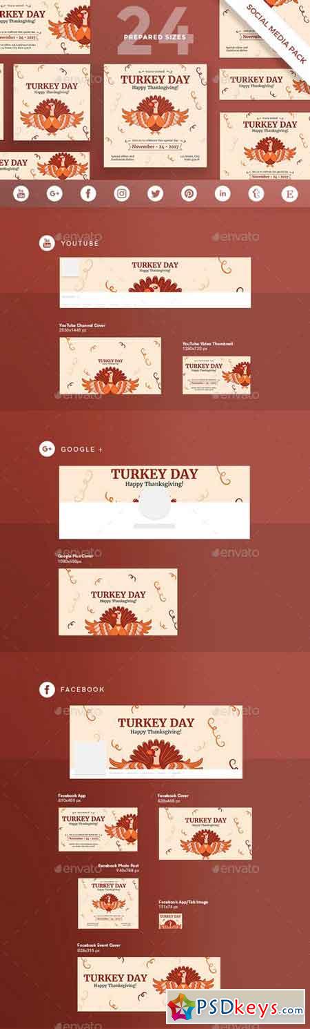 Turkey Day Social Media Pack 20792428