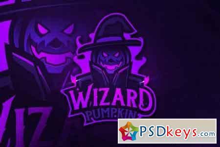 Wizard Pumpkin - Mascot & Esports Logo