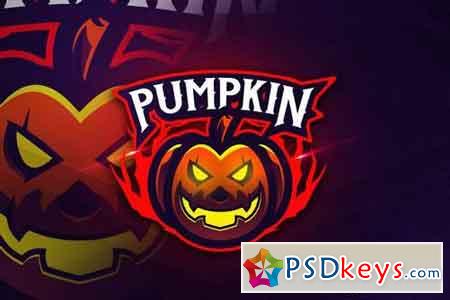 Pumpkin Head - Mascot & Esports Logo