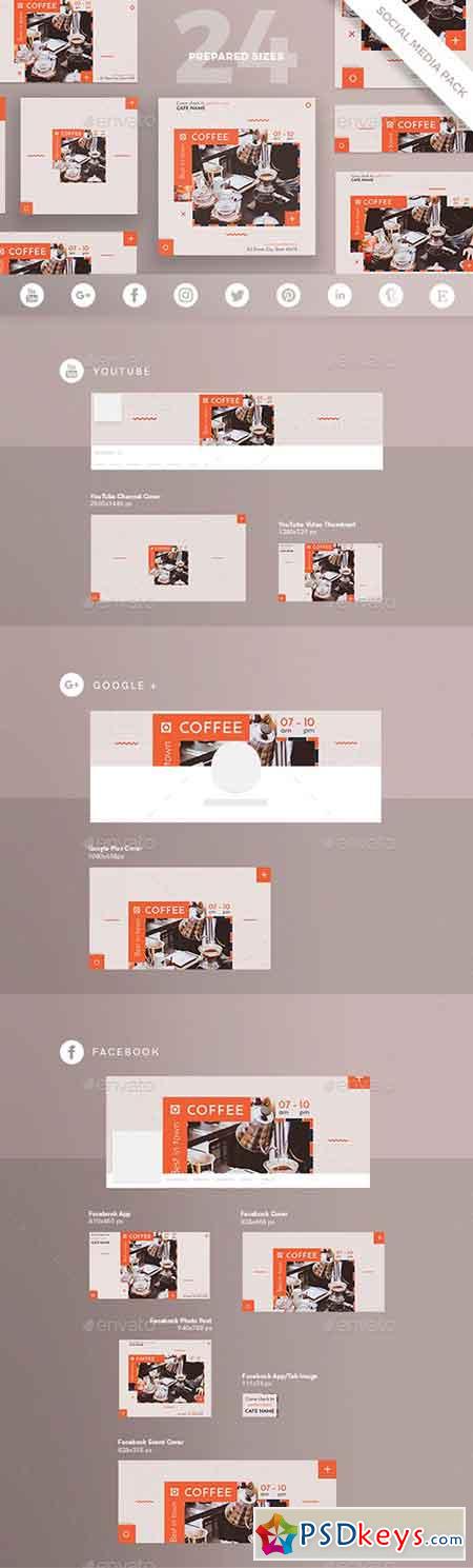 Coffee Shop Social Media Pack 20899197