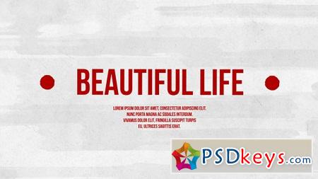 Beautiful Life 7723916 After Effects Template