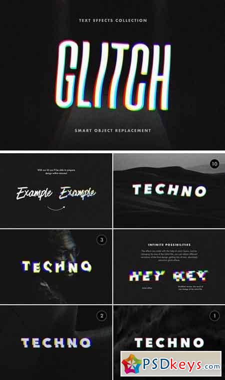 Glitch Text Effects Collection
