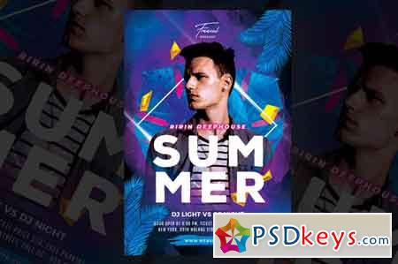 Dj Summer Party Flyer 3487588
