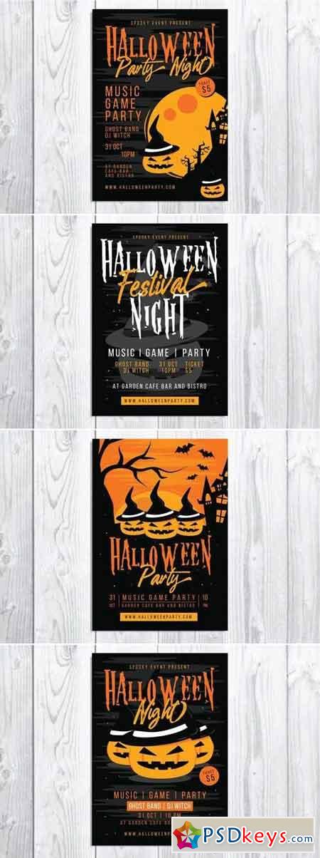 Halloween Party Flyer Template Bundle 2