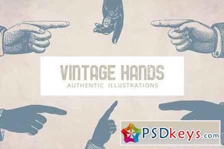 Vintage Hands Illustrations