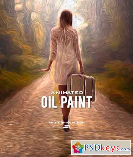 Gif Animated Oil Paint Photoshop Action 22522341