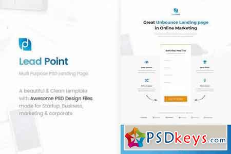 LeadPoint - Multi Purpose PSD Landing Page
