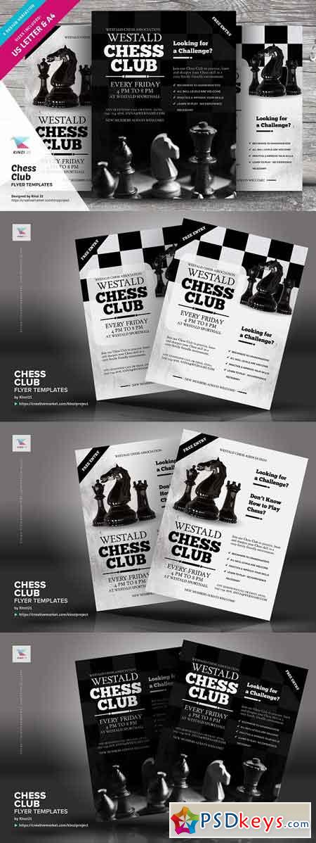 Chess Club Flyer Templates 2942691