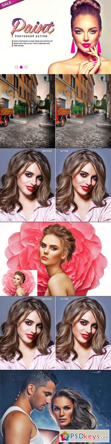 Paint Drawing Photoshop Action 2945512