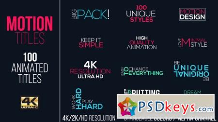 Motion Titles Pack 15383395 After Effects Template