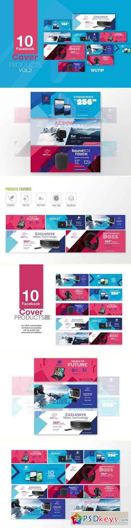 10 Facebook Cover-Products Vol2