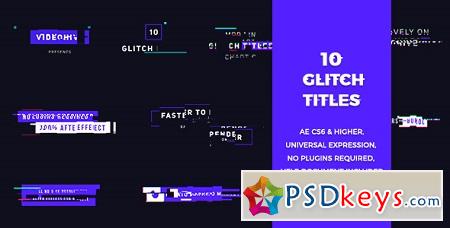 10 Glitch Titles 20200473 After Effects Template