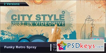 Funky Retro Spray 2167022 After Effects Template