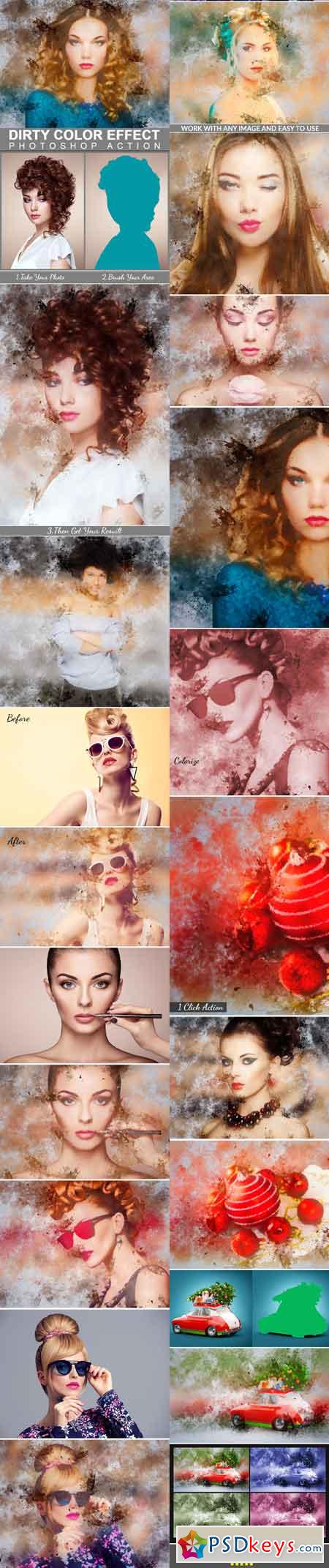 Dirty Color Effect Photoshop Action 22563994