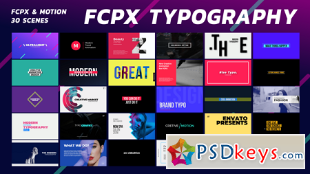 FCPX Typography PRO 22560480 Motion Templates