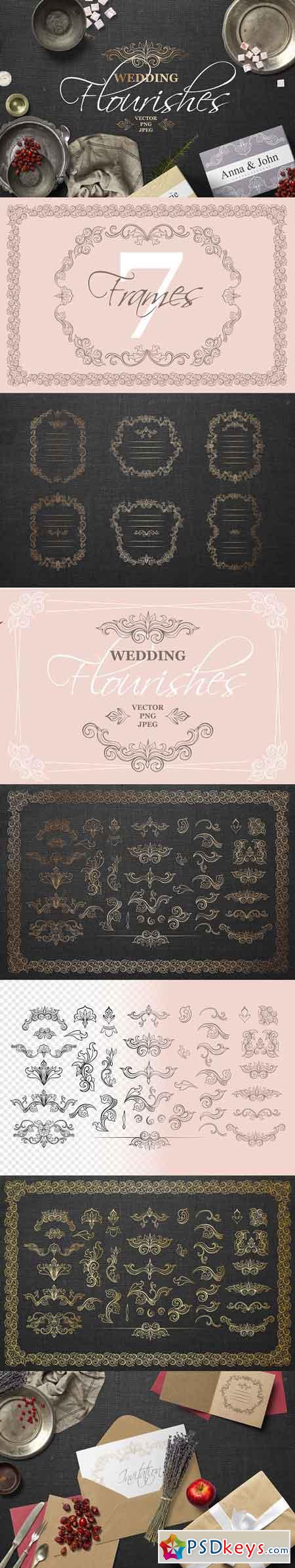 Vintage Wedding Flourishes Bundle 2816695